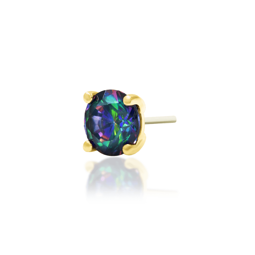 MYSTIC PRONG-SET - 14K GOLD piercing-zone.com
