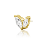 Top-down image of Ocie – delicate marquise stones in compact design
