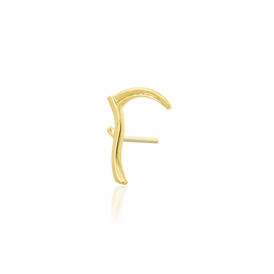 SCYTHE 14K GOLD - THREADLESS END piercing-zone.com