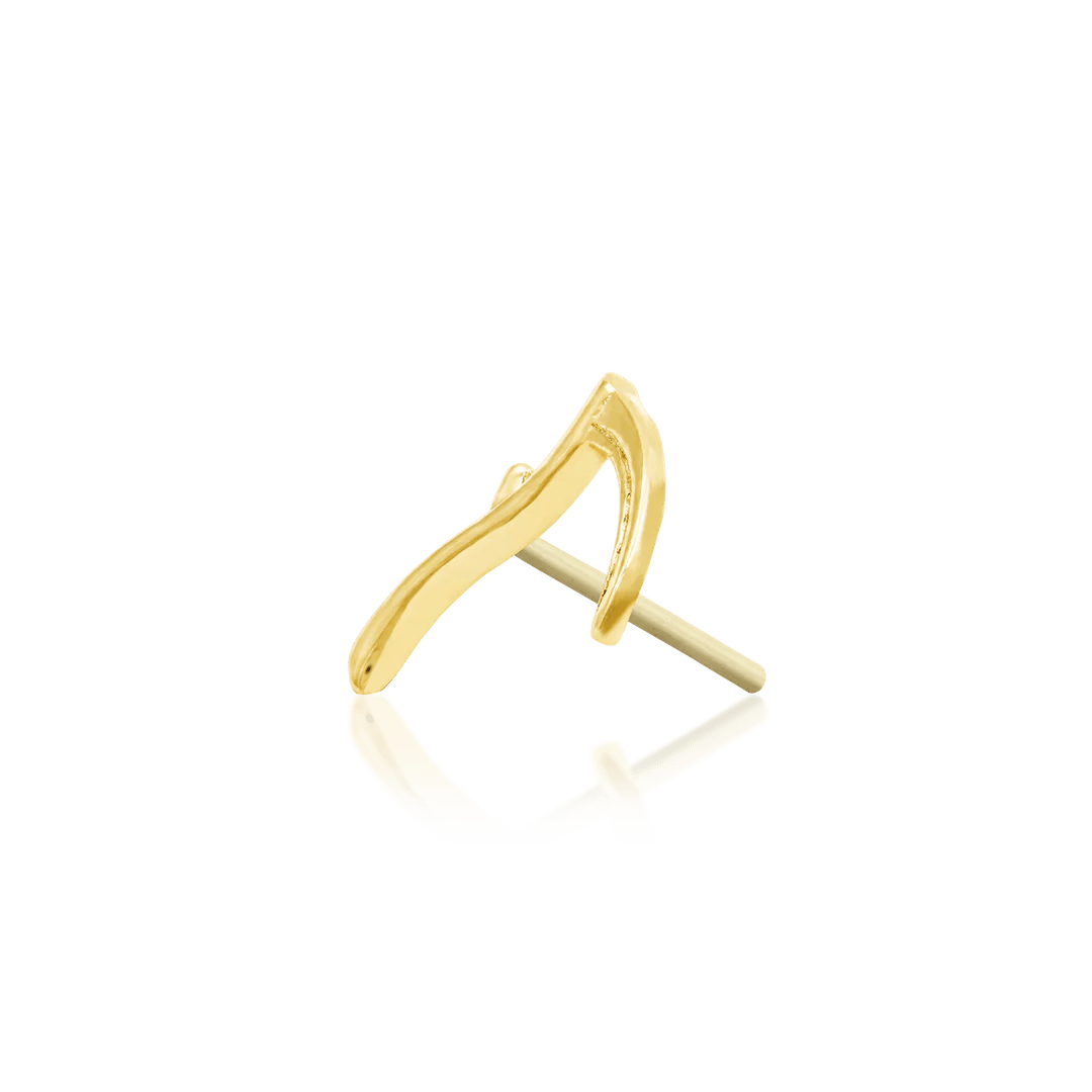 SCYTHE 14K GOLD - THREADLESS END piercing-zone.com