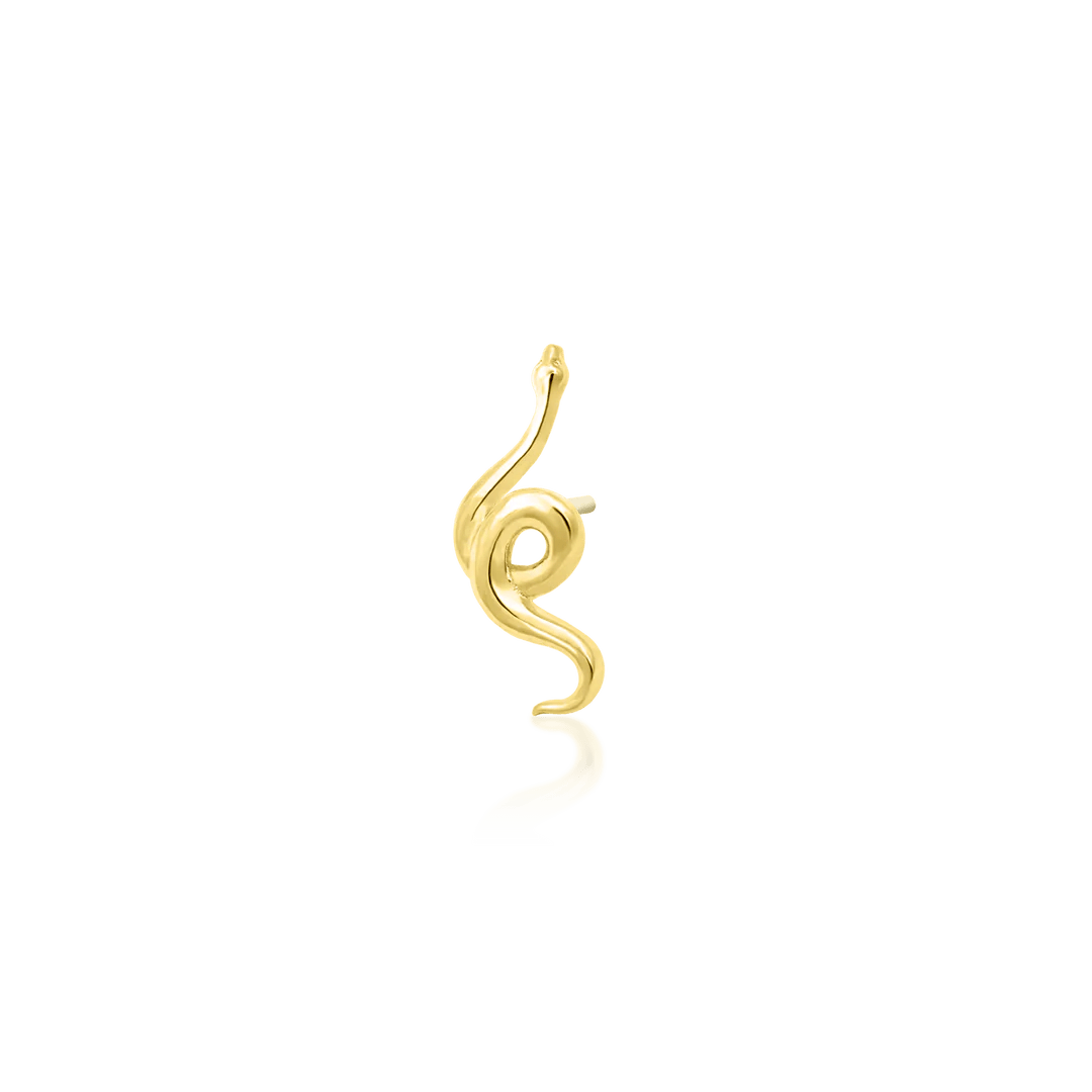 SNAKE-14K GOLD piercing-zone.com