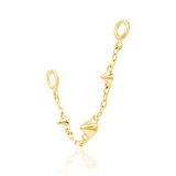 Spiked Chain – 14K Gold Charm