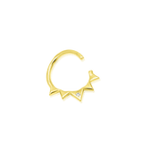 Starfire Seam Ring - 14 Karat Gold 