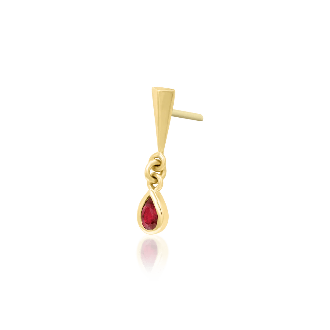 TILL DEATH GOLD 14K  - THREADLESS END piercing-zone.com