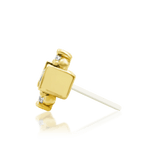 Tina worn in tragus piercing as part of a gold stack
