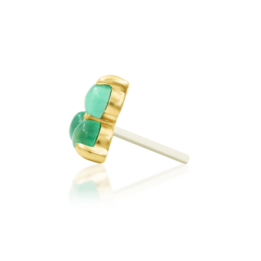 Valley – 14K Gold Chrysoprase Threadless End