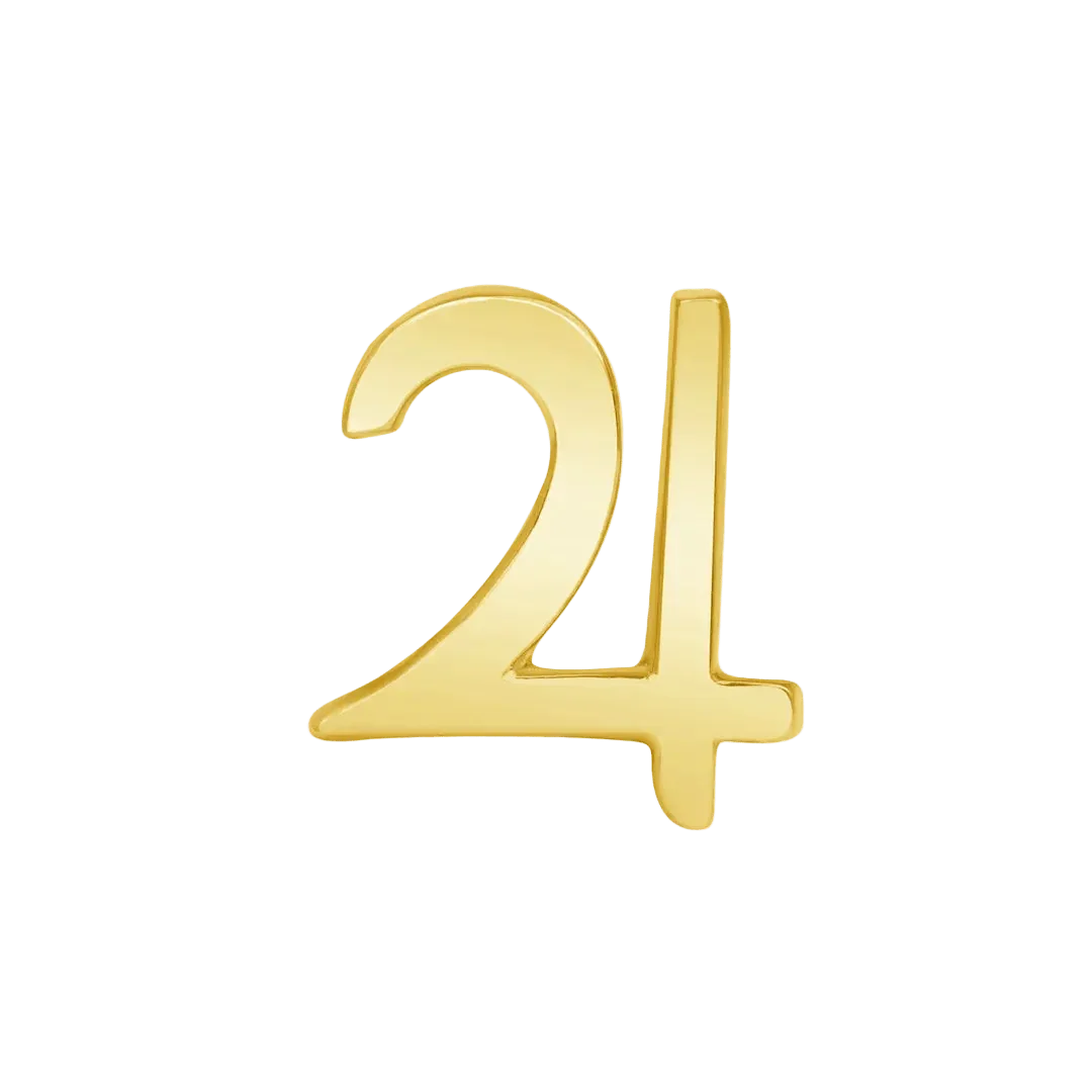 Jupiter Symbol – 14K/18K Gold Flat Threadless End - piercing - zone.com