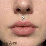 Jupiter Symbol – 14K/18K Gold Flat Threadless End - piercing - zone.com