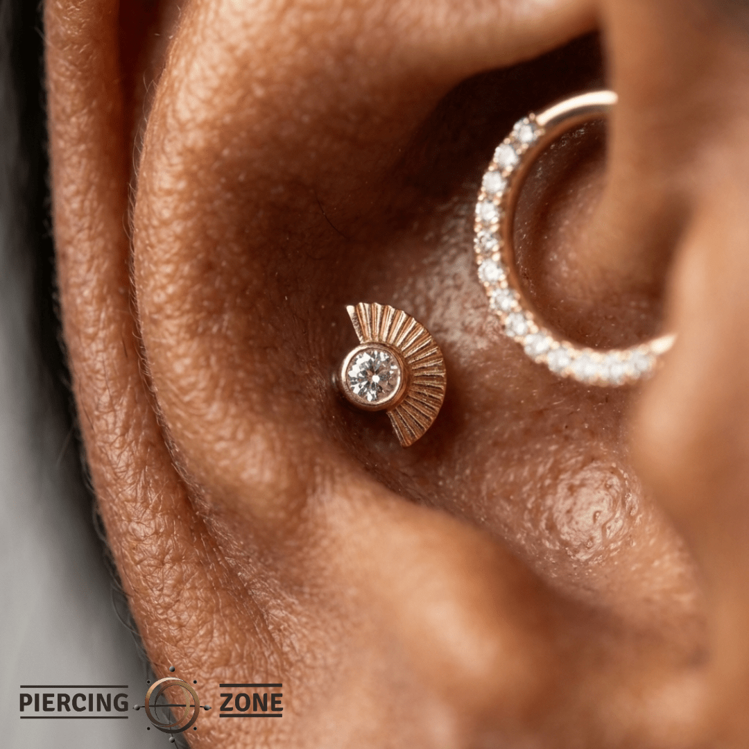 Kahlo – 14K Gold Diamond Threadless End - piercing - zone.com