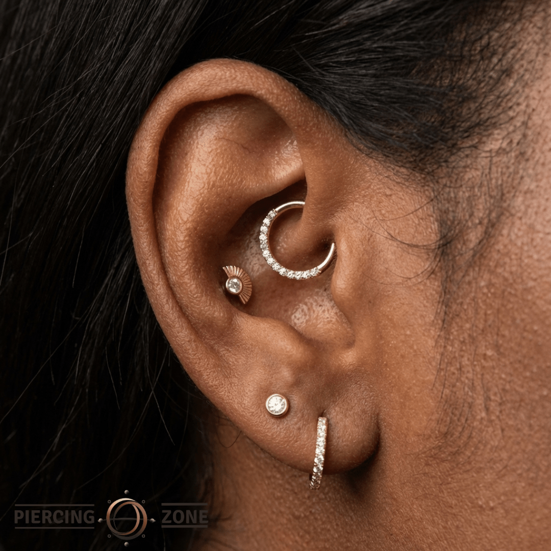 Kahlo – 14K Gold Diamond Threadless End - piercing - zone.com