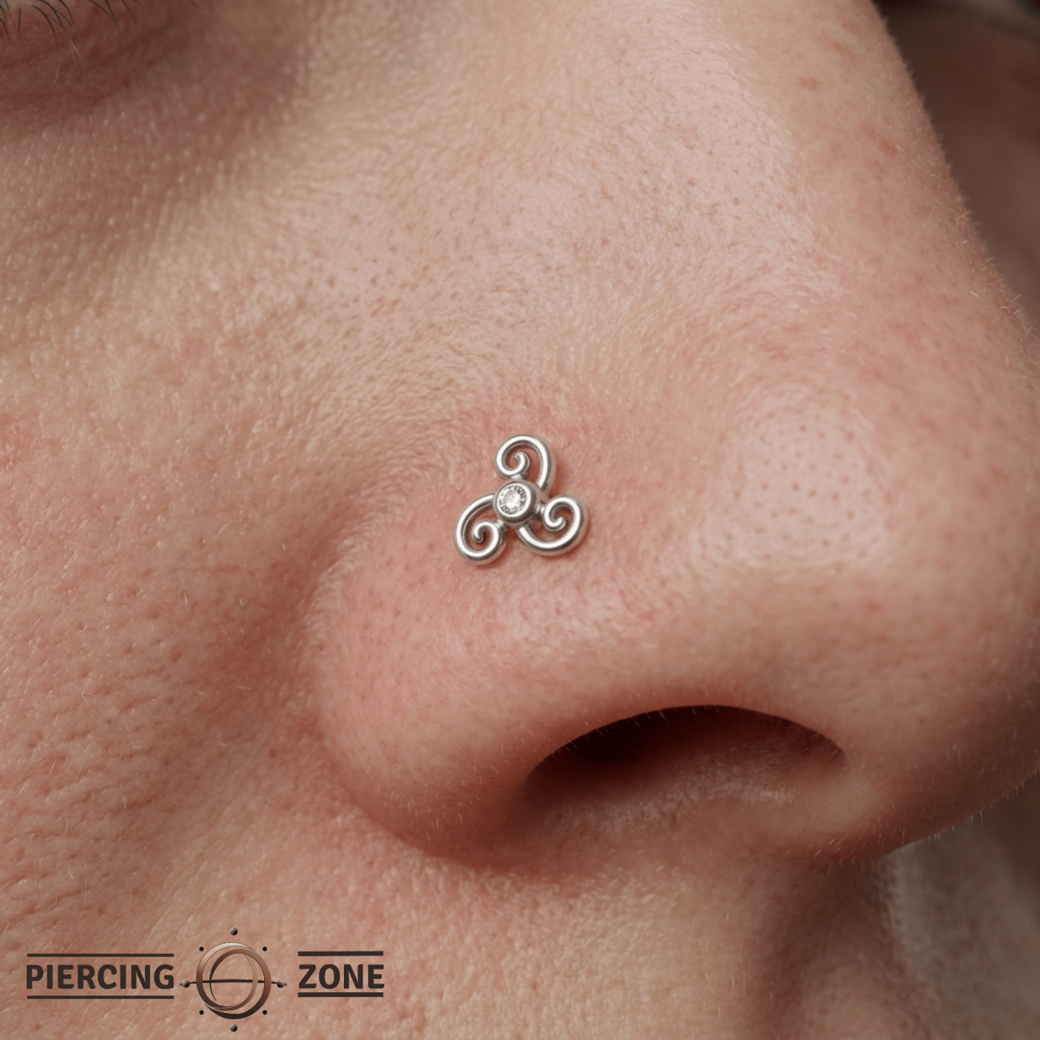 Karma - 14K Gold Stone Threadless/Threaded End - piercing - zone.com