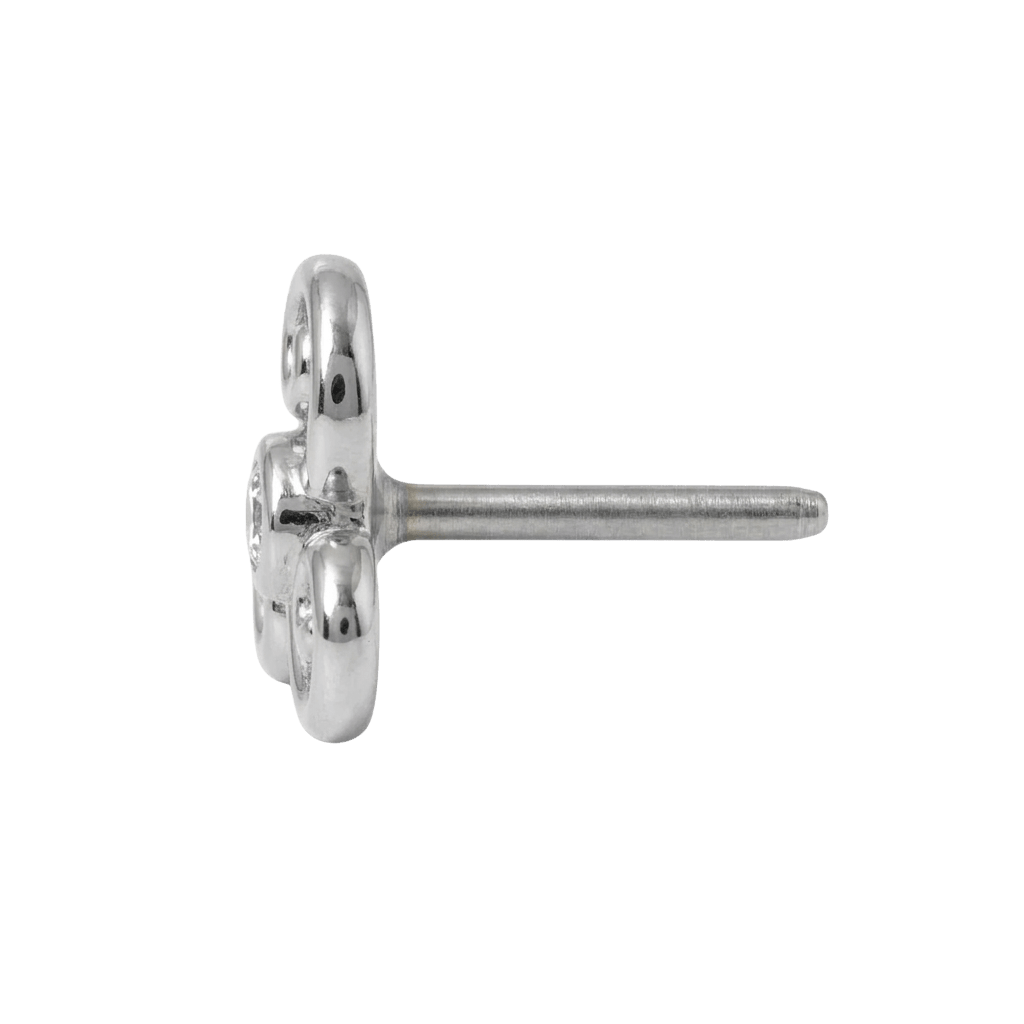 Karma - 14K Gold Stone Threadless/Threaded End - piercing - zone.com