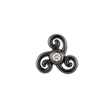 Karma - 14K Gold Stone Threadless/Threaded End - piercing - zone.com
