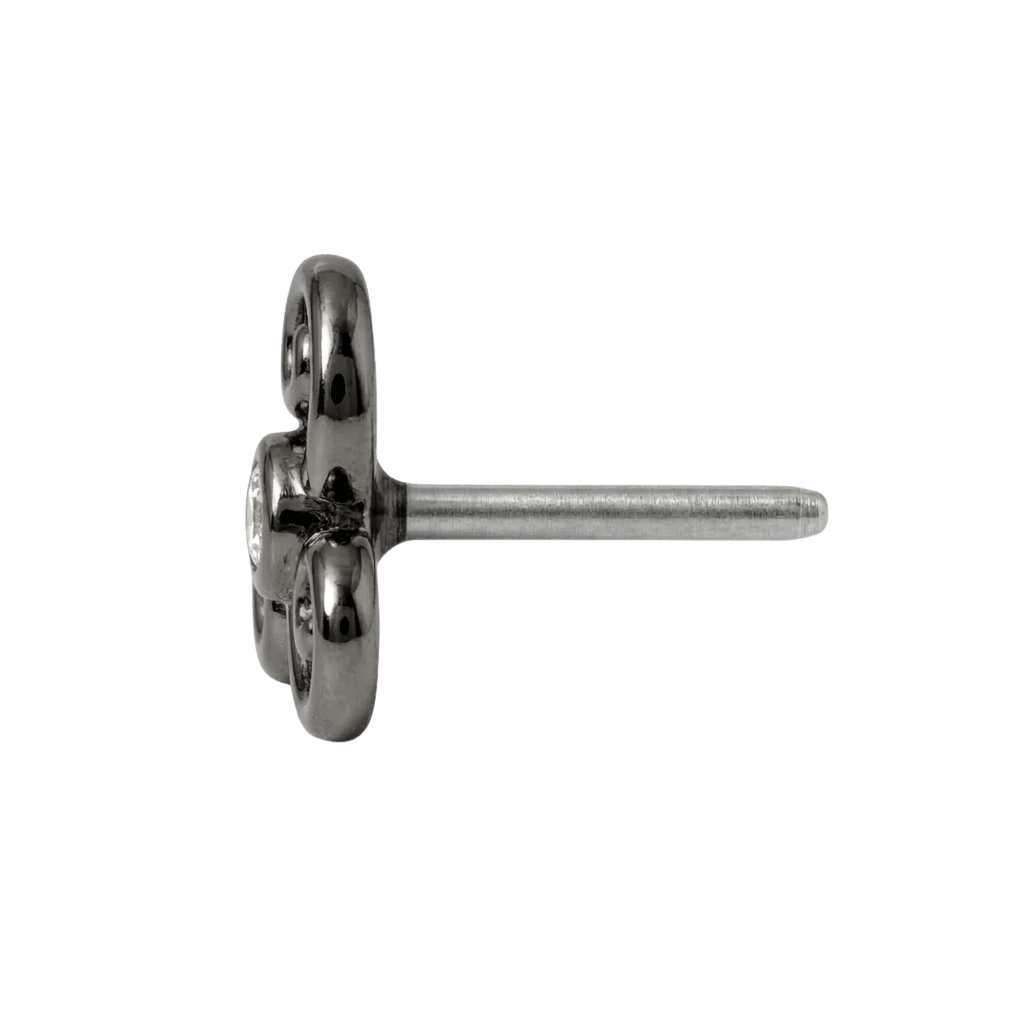 Karma - 14K Gold Stone Threadless/Threaded End - piercing - zone.com