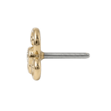 Karma - 14K Gold Stone Threadless/Threaded End - piercing - zone.com