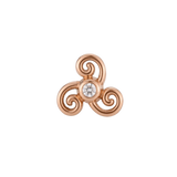 Karma - 14K Gold Stone Threadless/Threaded End