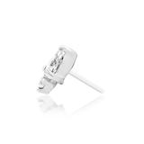 Karma – White CZ Pear Duo – 14K Gold Threadless End - piercing - zone.com