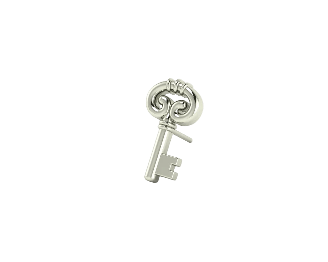 Key – 14K Gold Threadless & Threaded End - piercing - zone.com