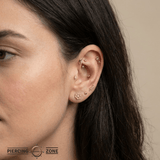Key – 14K Gold Threadless/Threaded End - piercing - zone.com
