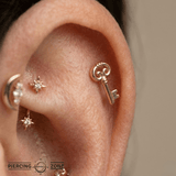 Key – 14K Gold Threadless/Threaded End - piercing - zone.com