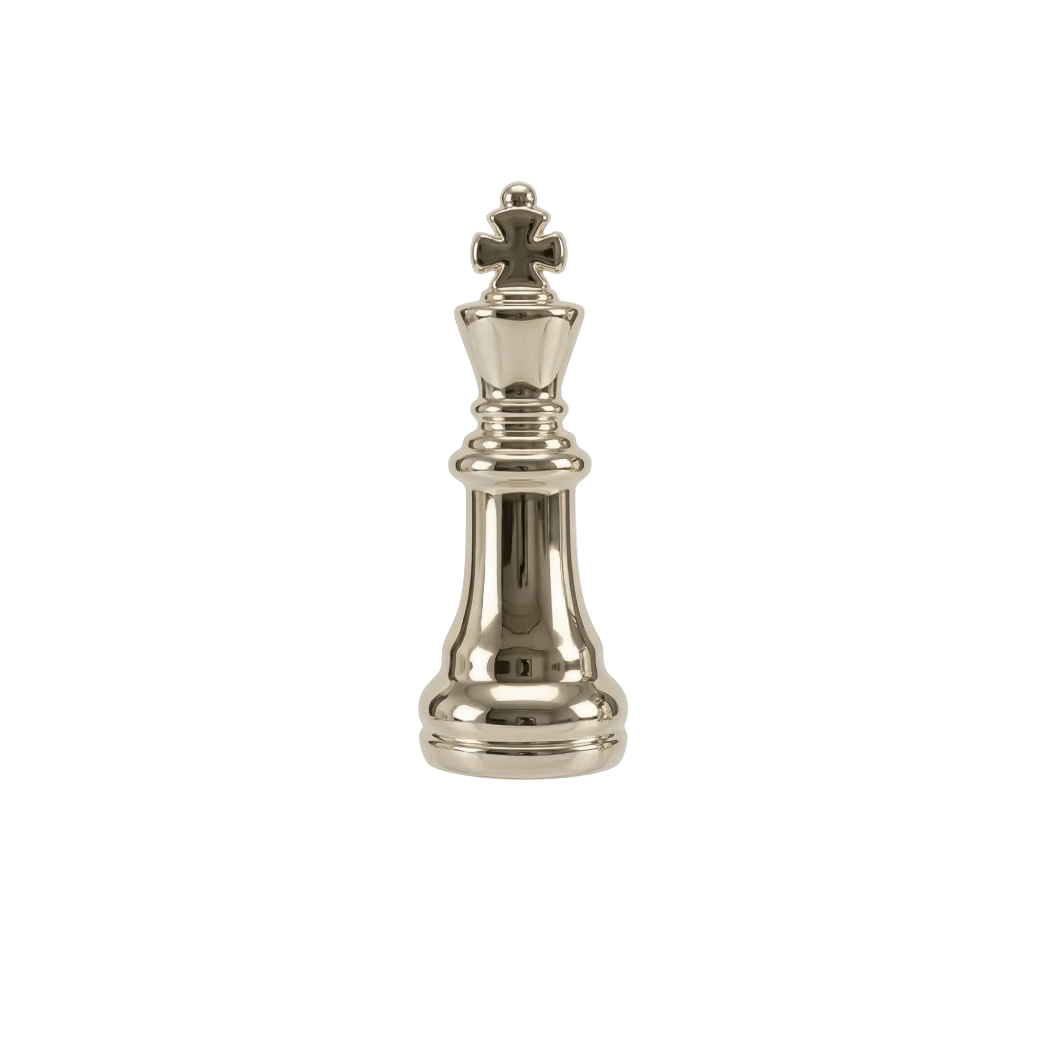 King Chess Piece – 14K Gold Threadless/Threaded End - piercing - zone.com