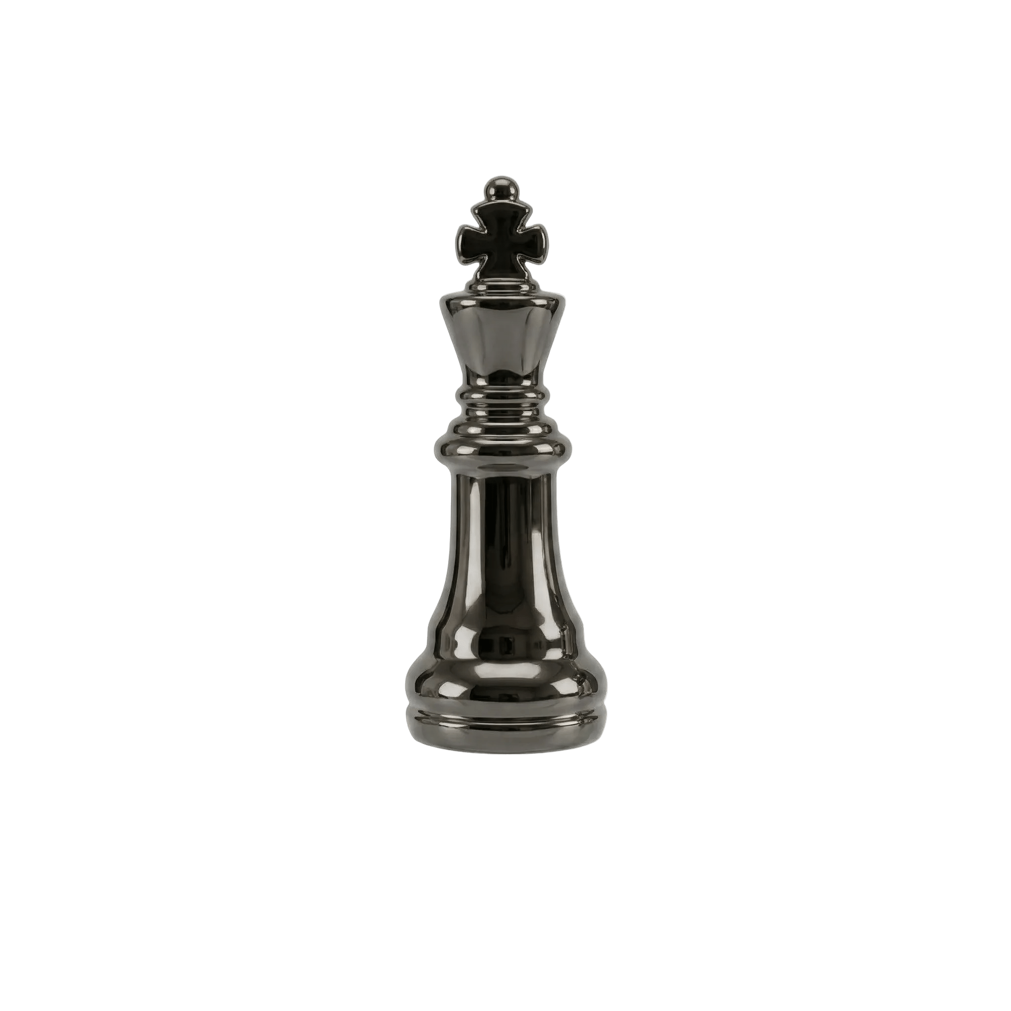 King Chess Piece – 14K Gold Threadless/Threaded End - piercing - zone.com