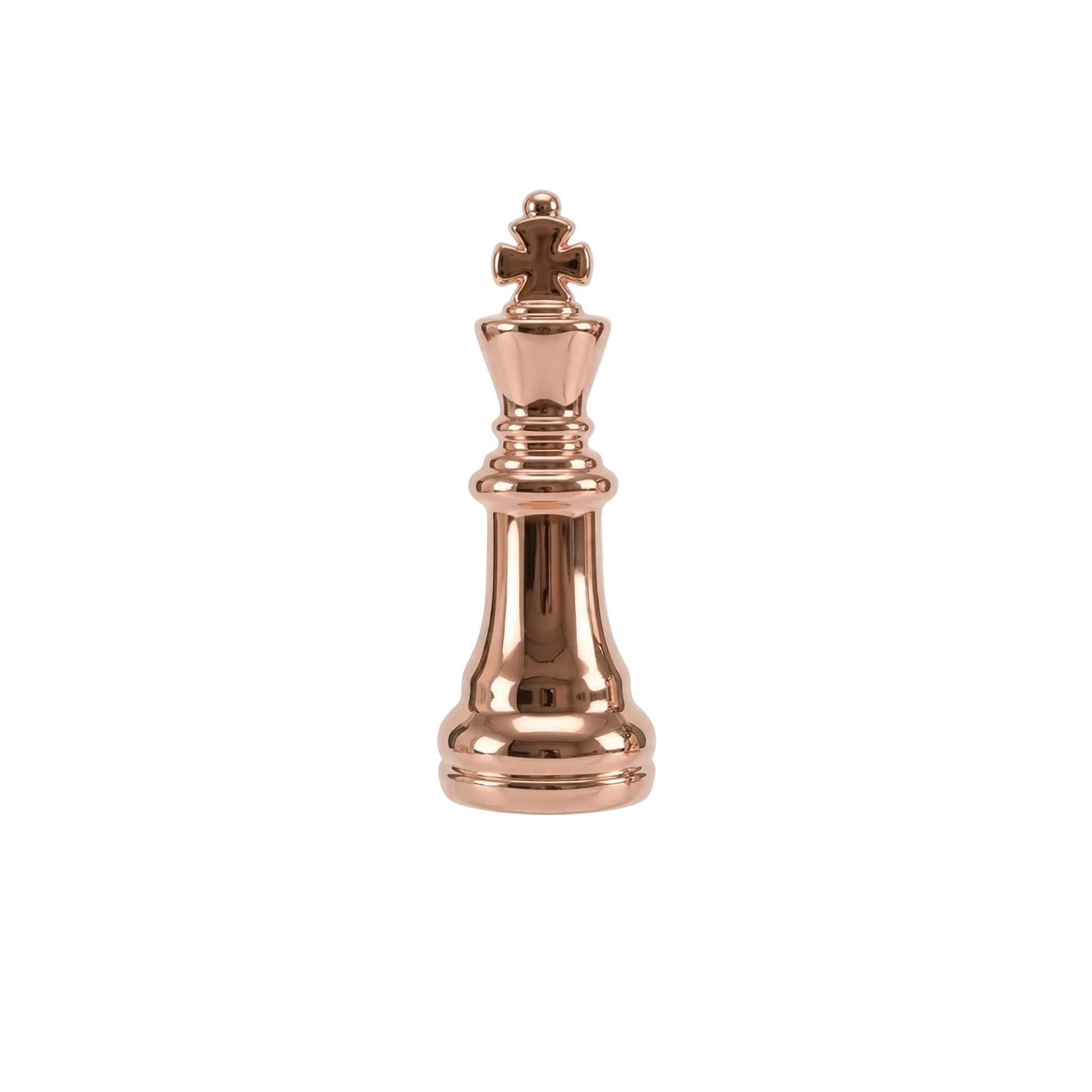 King Chess Piece – 14K Gold Threadless/Threaded End - piercing - zone.com