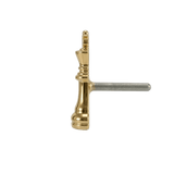 King Chess Piece – 14K Gold Threadless/Threaded End - piercing - zone.com