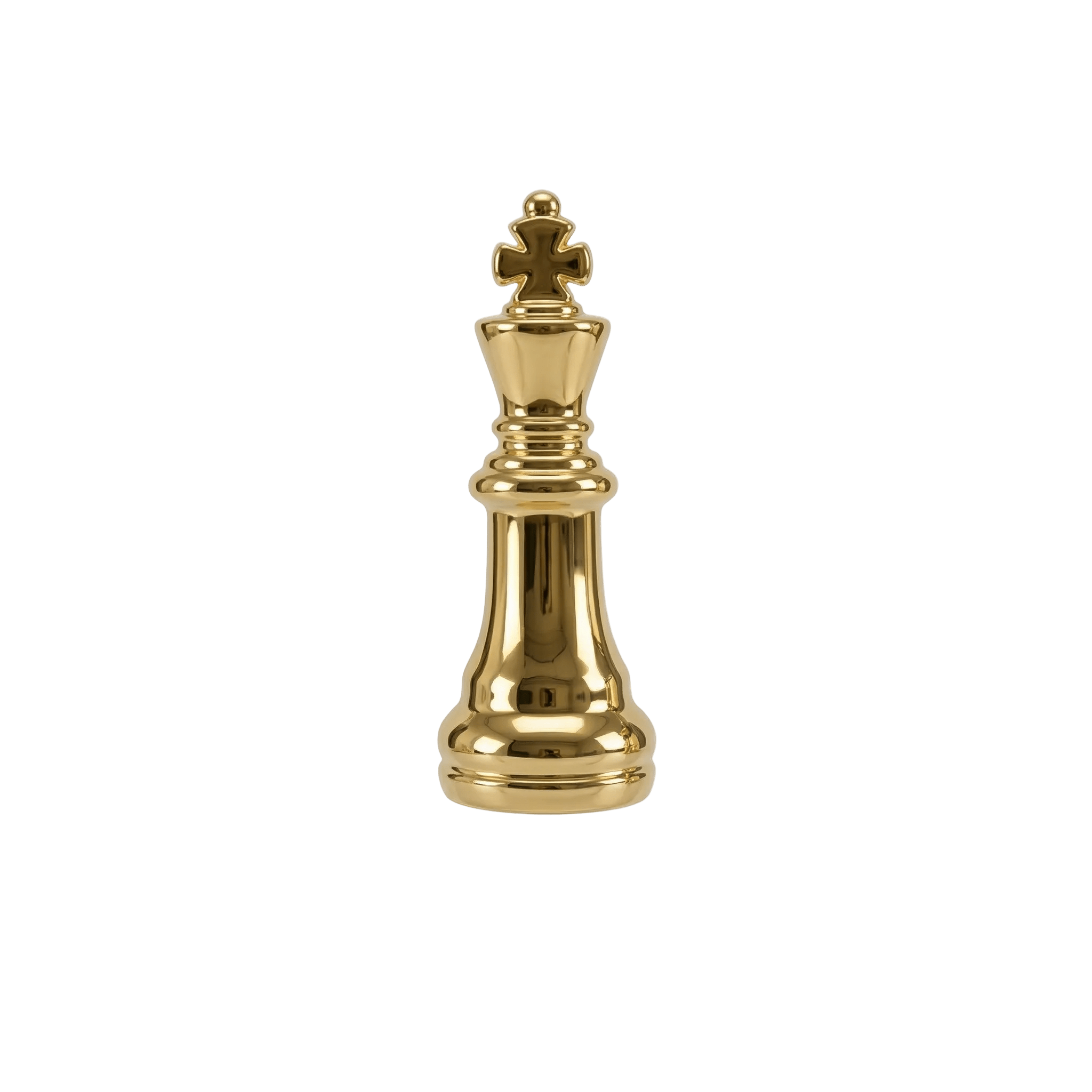 King Chess Piece – 14K Gold Threadless/Threaded End - piercing - zone.com