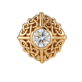 Knot - 14K Gold Stone Threadless/Threaded End - piercing - zone.com