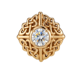 Knot - 14K Gold Stone Threadless/Threaded End