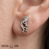Kokopelli – 14K Gold Threadless/Threaded End - piercing - zone.com