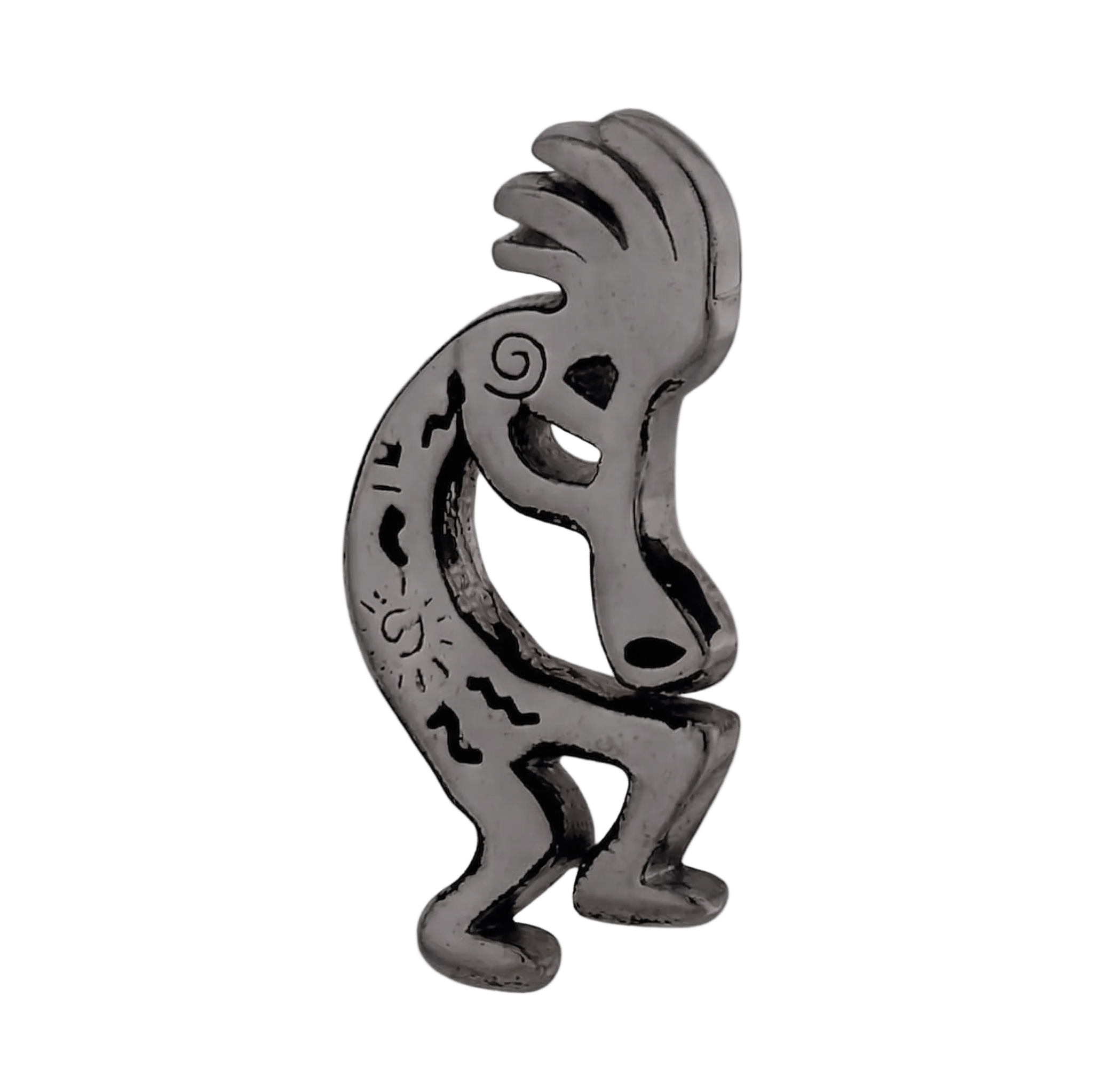 Kokopelli – 14K Gold Threadless/Threaded End - piercing - zone.com