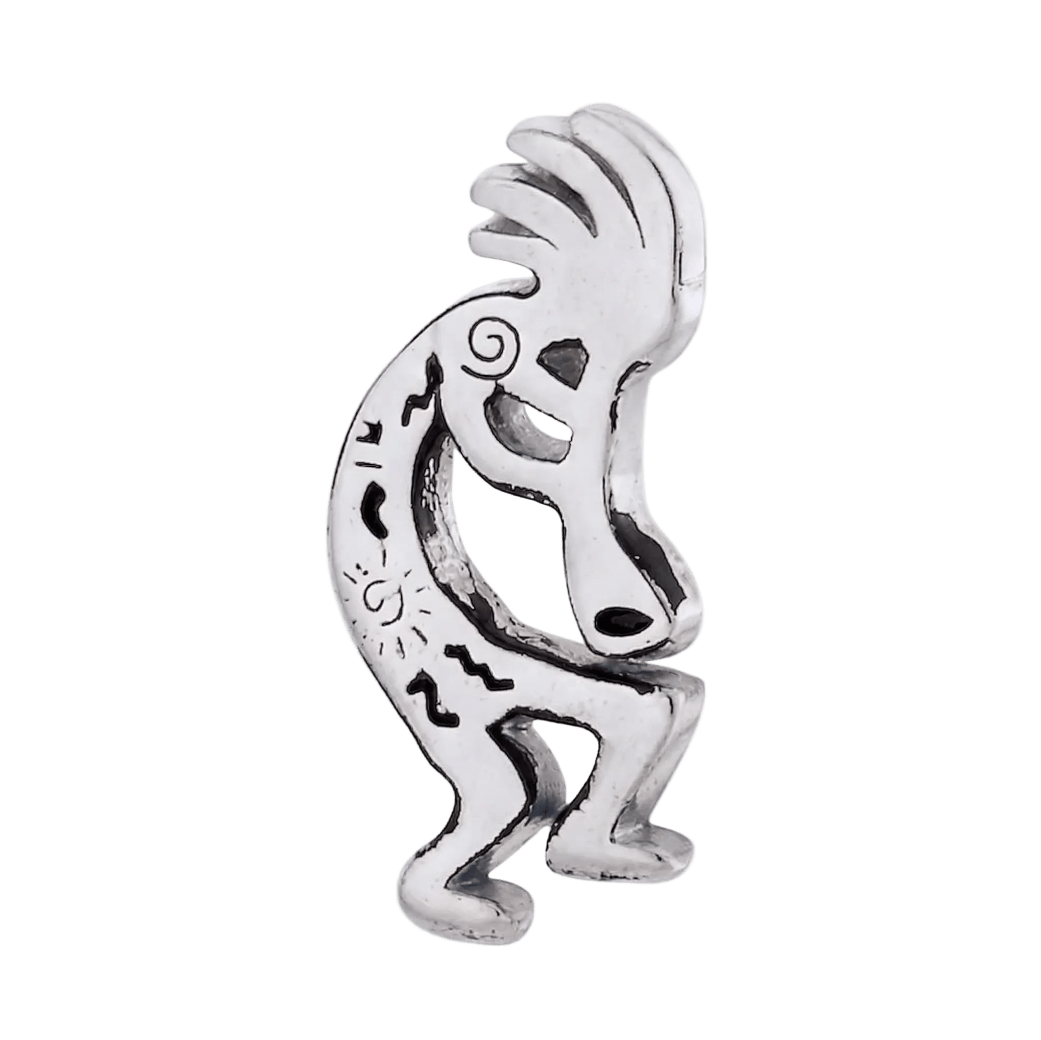 Kokopelli – 14K Gold Threadless/Threaded End - piercing - zone.com