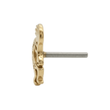 Kokopelli – 14K Gold Threadless/Threaded End - piercing - zone.com