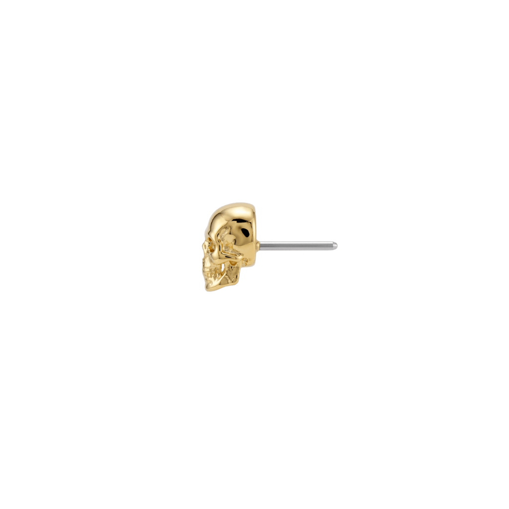 Kranion - 18K Gold Threadless/Threaded End - piercing-zone.com