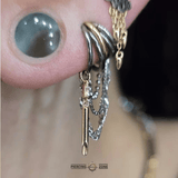 Kulture – CZ Needle Charm – 14K Gold - piercing - zone.com