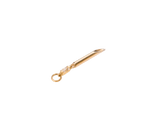Kulture – CZ Needle Charm – 14K Gold - piercing - zone.com
