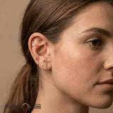 LA – 14K Gold Threadless/Threaded End - piercing - zone.com