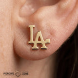 LA – 14K Gold Threadless/Threaded End - piercing - zone.com