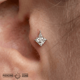 L.A. Baby – Swarovski CZ Cluster – 14K Gold Threadless End - piercing - zone.com
