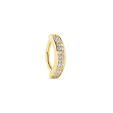 Lady Elara – 14K & 18K Gold Gemstone Rook Clicker - piercing - zone.com