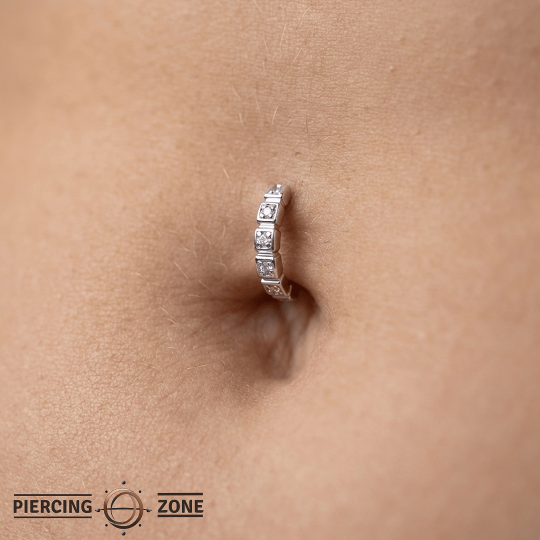 Lady Isolda – 14K & 18K Gold Gemstone Rook Clicker - piercing - zone.com