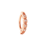 Lady Isolda – 14K & 18K Gold Gemstone Rook Clicker - piercing - zone.com