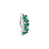 Lady Rebekah - 14K & 18K Gold Gem Rook Clicker - piercing - zone.com