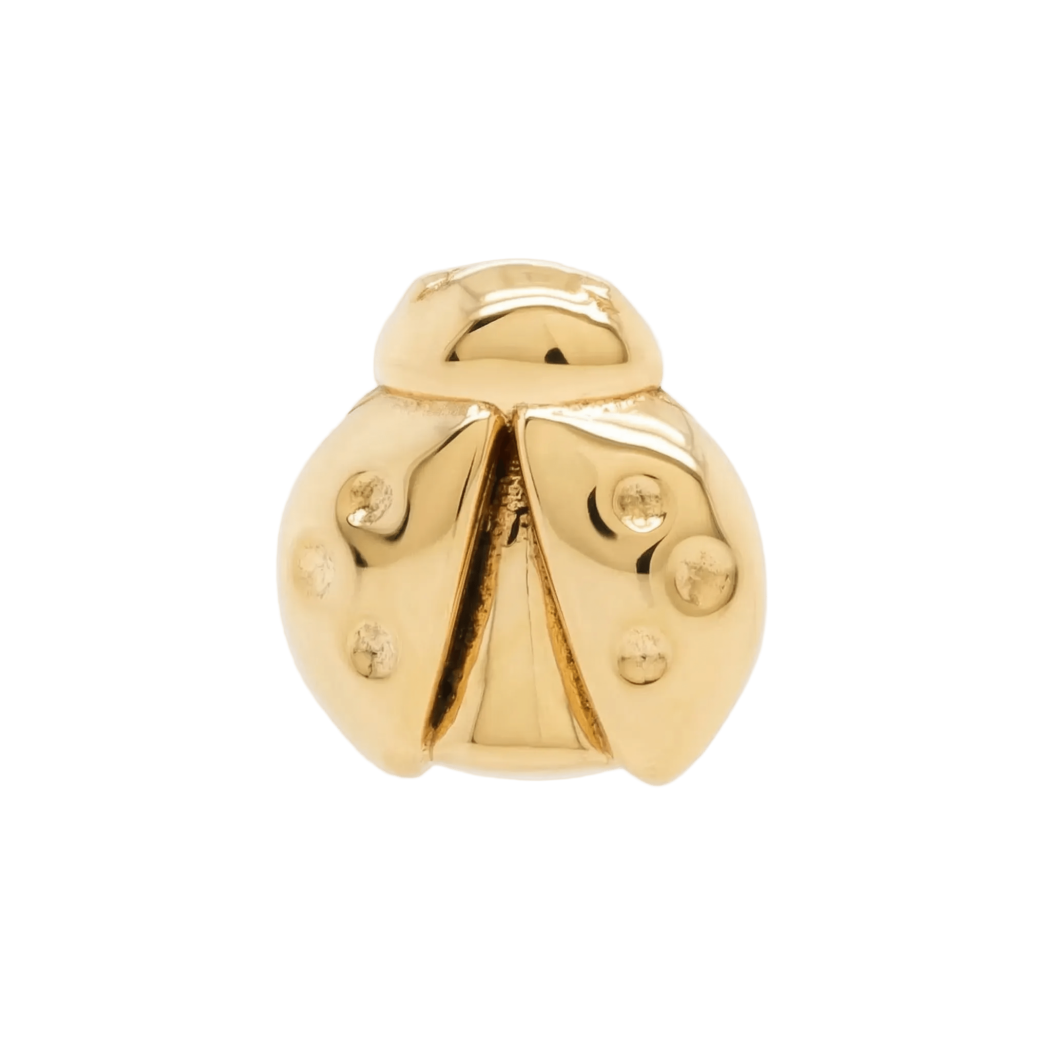 Ladybug – 14K Gold Threadless/Threaded End - piercing - zone.com
