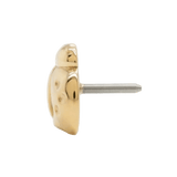 Ladybug – 14K Gold Threadless/Threaded End - piercing - zone.com