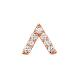 Lambda – 14K/18K Gold Multi - Gem Cluster Threadless End - piercing - zone.com