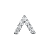 Lambda – 14K/18K Gold Multi - Gem Cluster Threadless End - piercing - zone.com