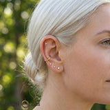 Lambda – 14K/18K Gold Multi - Gem Cluster Threadless End - piercing - zone.com